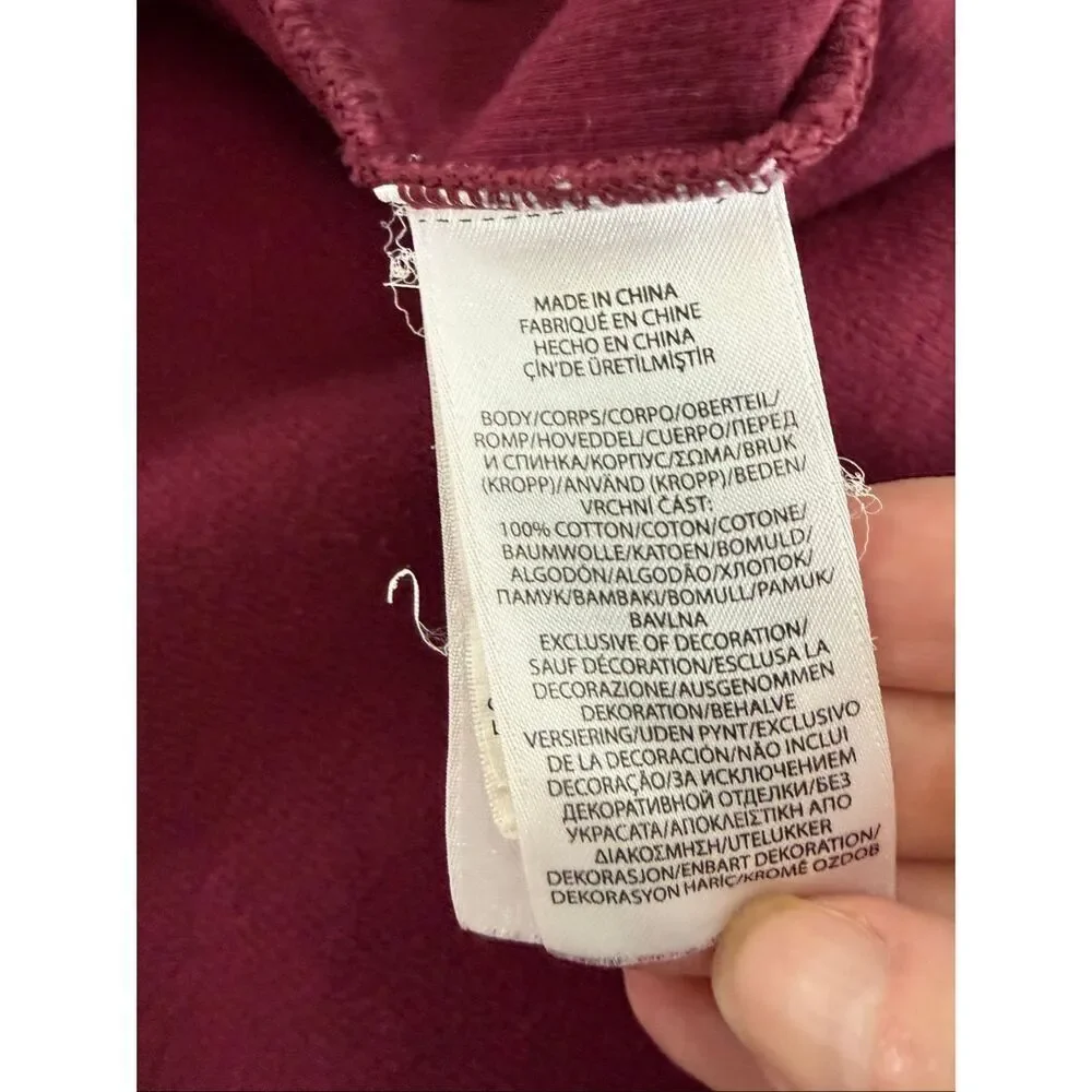 Polo Ralph Lauren 1/4 Zip Burgundy Cotton Pullover XL